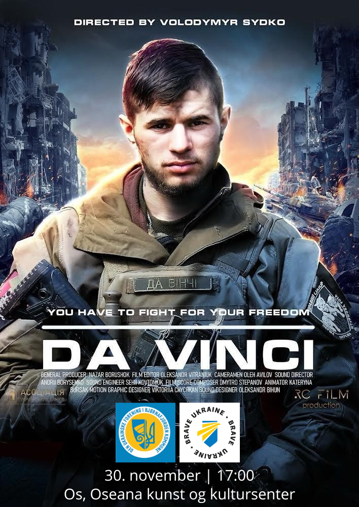 Filmvising: Da Vinci – Arrangert av Den Ukrainske Foreninga i Bjørnafjorden kommune
